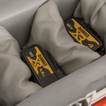 Lithium batteries can be stored safely within the fully fire resistant lining